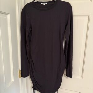 Cotton Citizen Charcoal Long Sleeve Dress